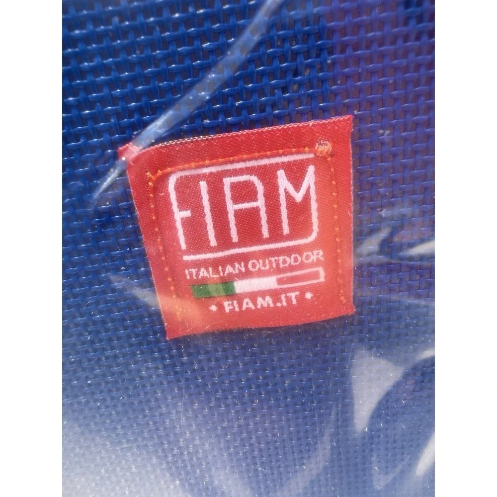 FIAM Amigo Top Folding Sunbed Lounge Chair Navy Lilac MoMA Italy New NIB